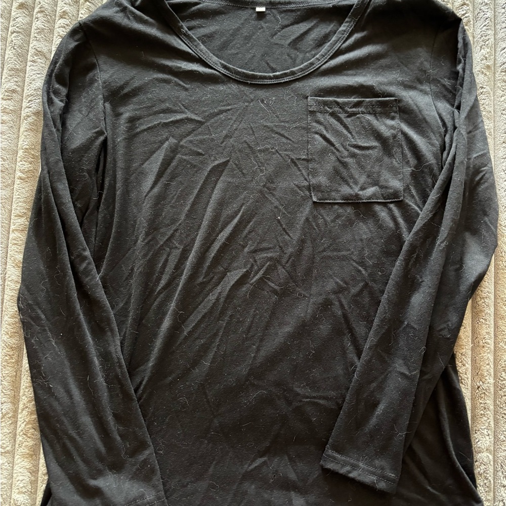 Black Long Sleeve Tops